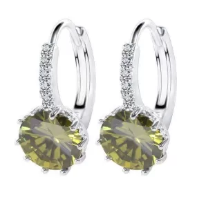 Match Made in Heaven Peridot Green Earrings