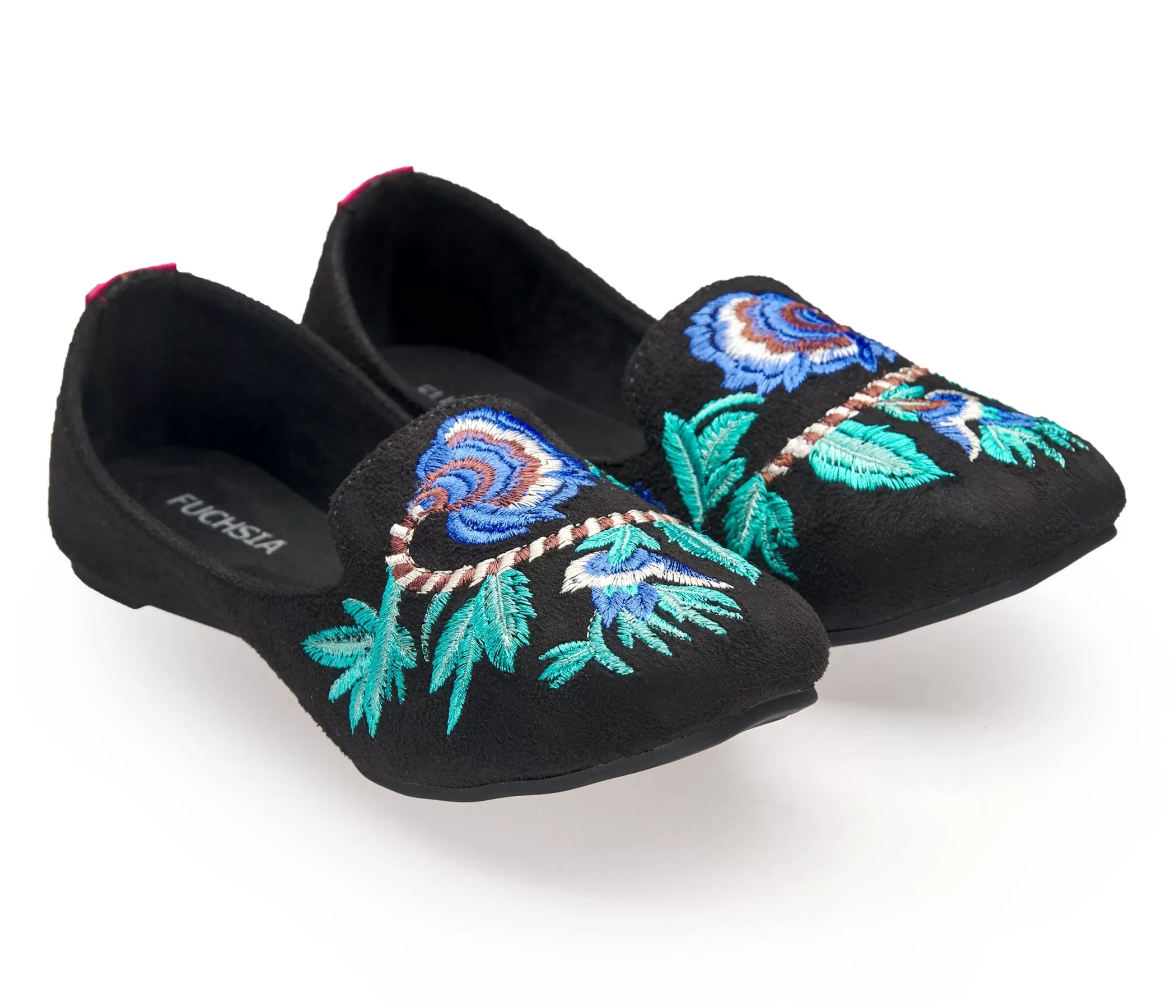 Midnight Blossom Loafers