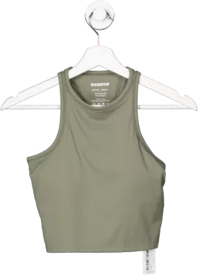 Misspap Green Super Soft Active Racer Top UK XS