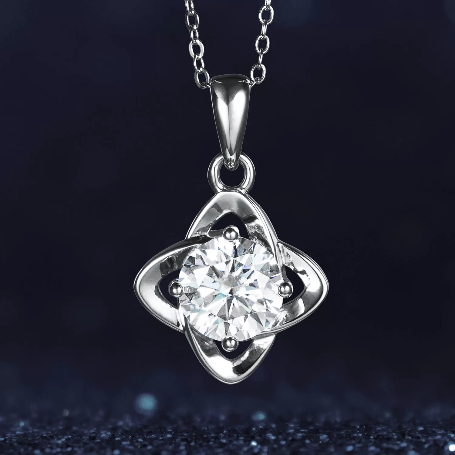 Moissanite Star Pendant