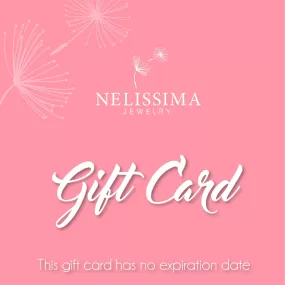 Nelissima Jewelry Gift Card