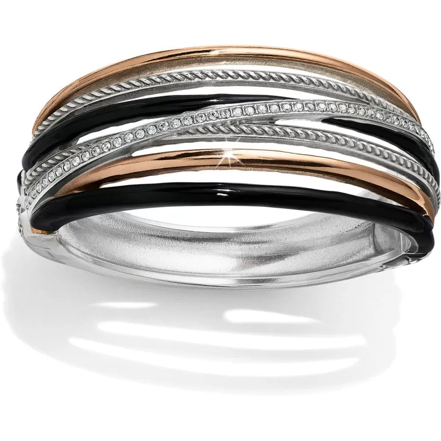 Neptune's Rings Black Hinged Bangle