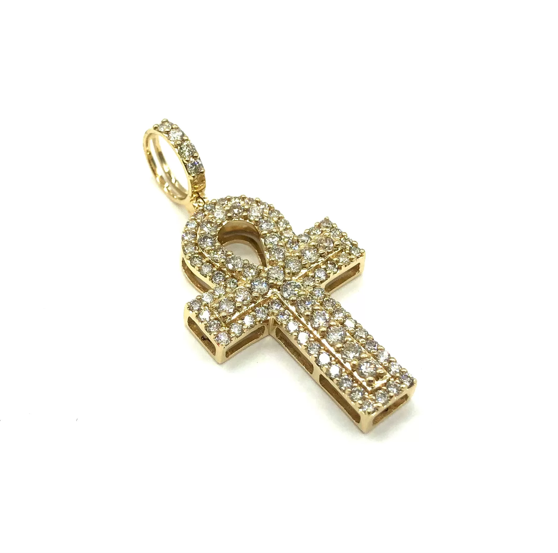 *New* 1.59 ctw Ankh Cross Pendant