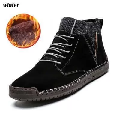 Oberon - Casual Leather Ankle Boots