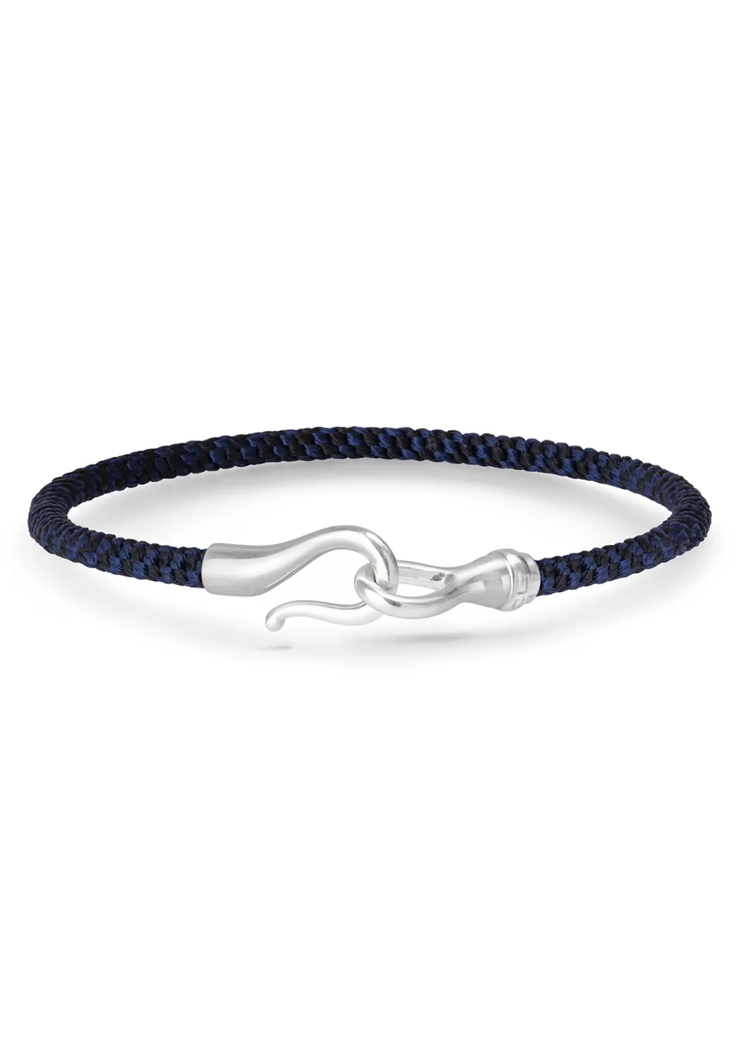 Ole Lynggaard Life Sterling Silver Midnight Blue Rope Bracelet