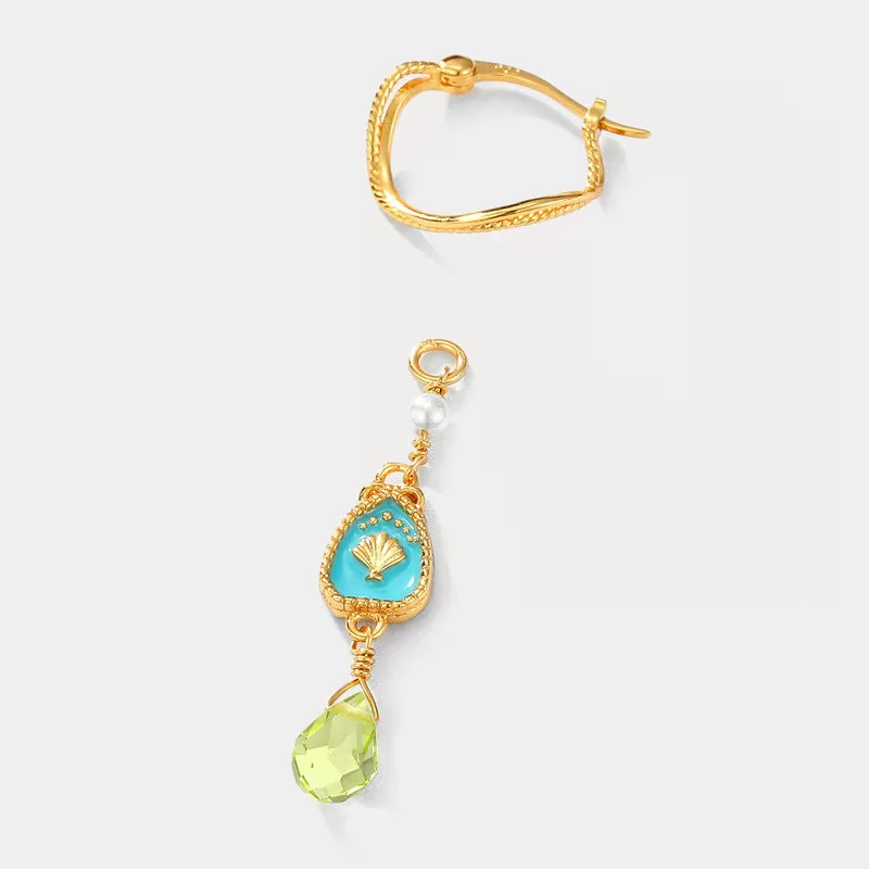 Olivine Enamel Earrings