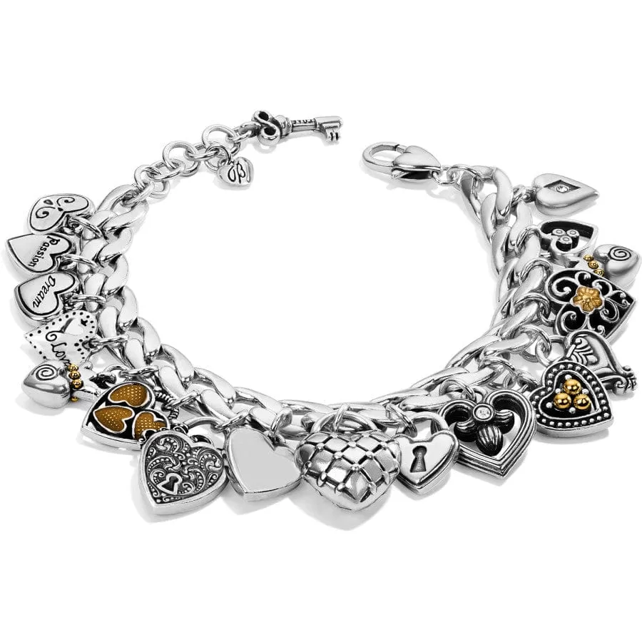 One Heart Charm Bracelet