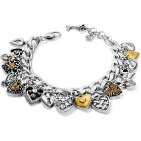 One Heart Charm Bracelet