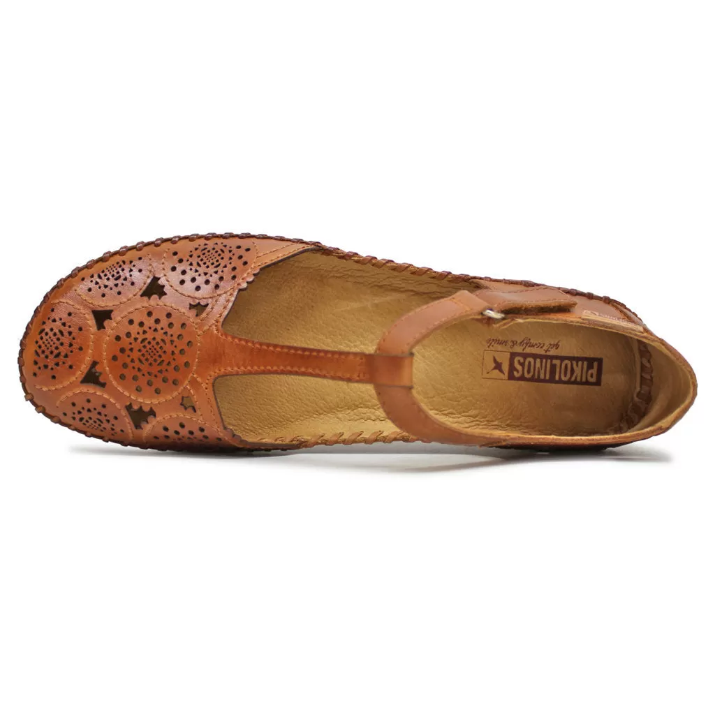 P. Vallarta Leather Women's Flat Sandals