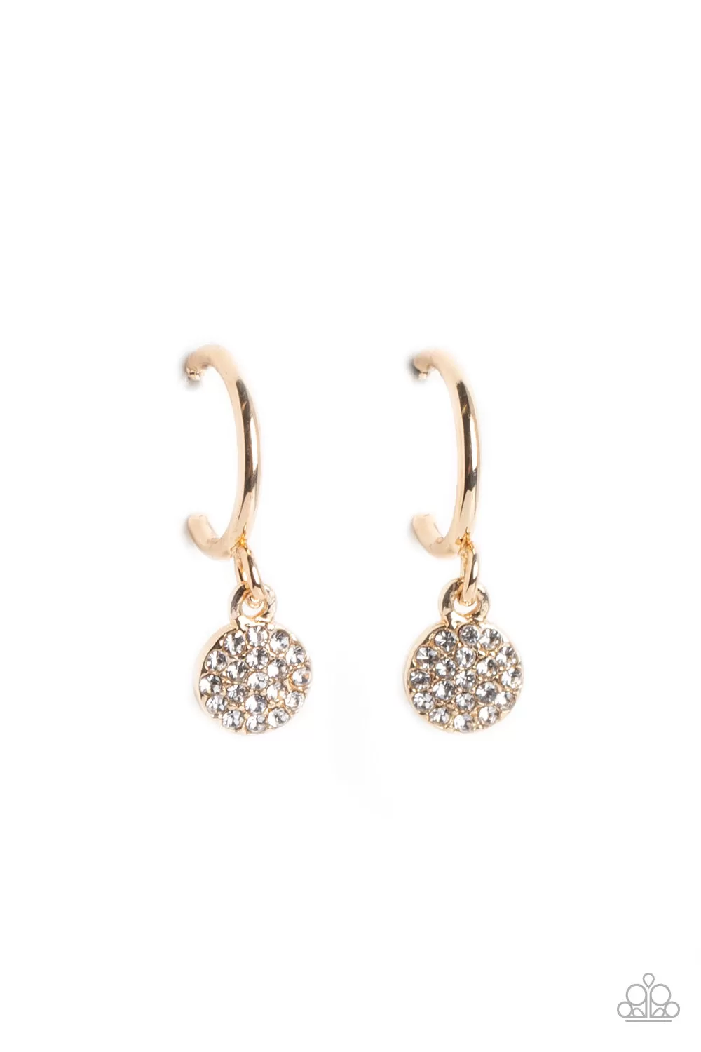 Paparazzi Bodacious Ballroom - Gold Hoop Dainty Earrings