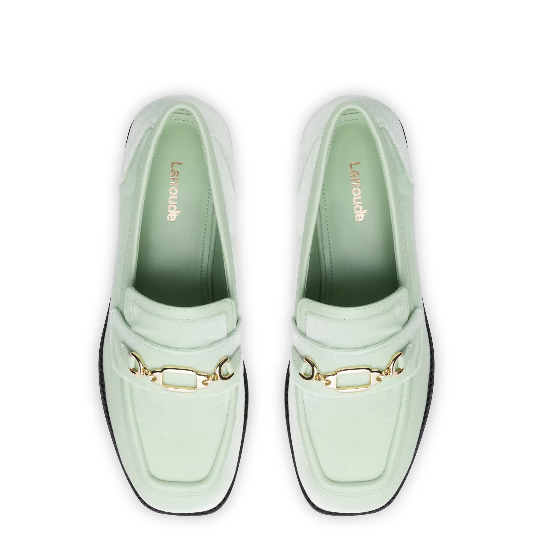 Patricia Loafer In Mint Green Velvet