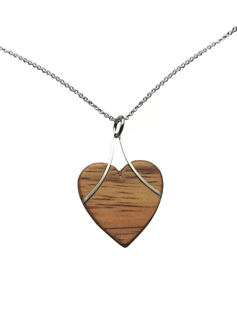 Pendants - Hearts Hawaiian Koa