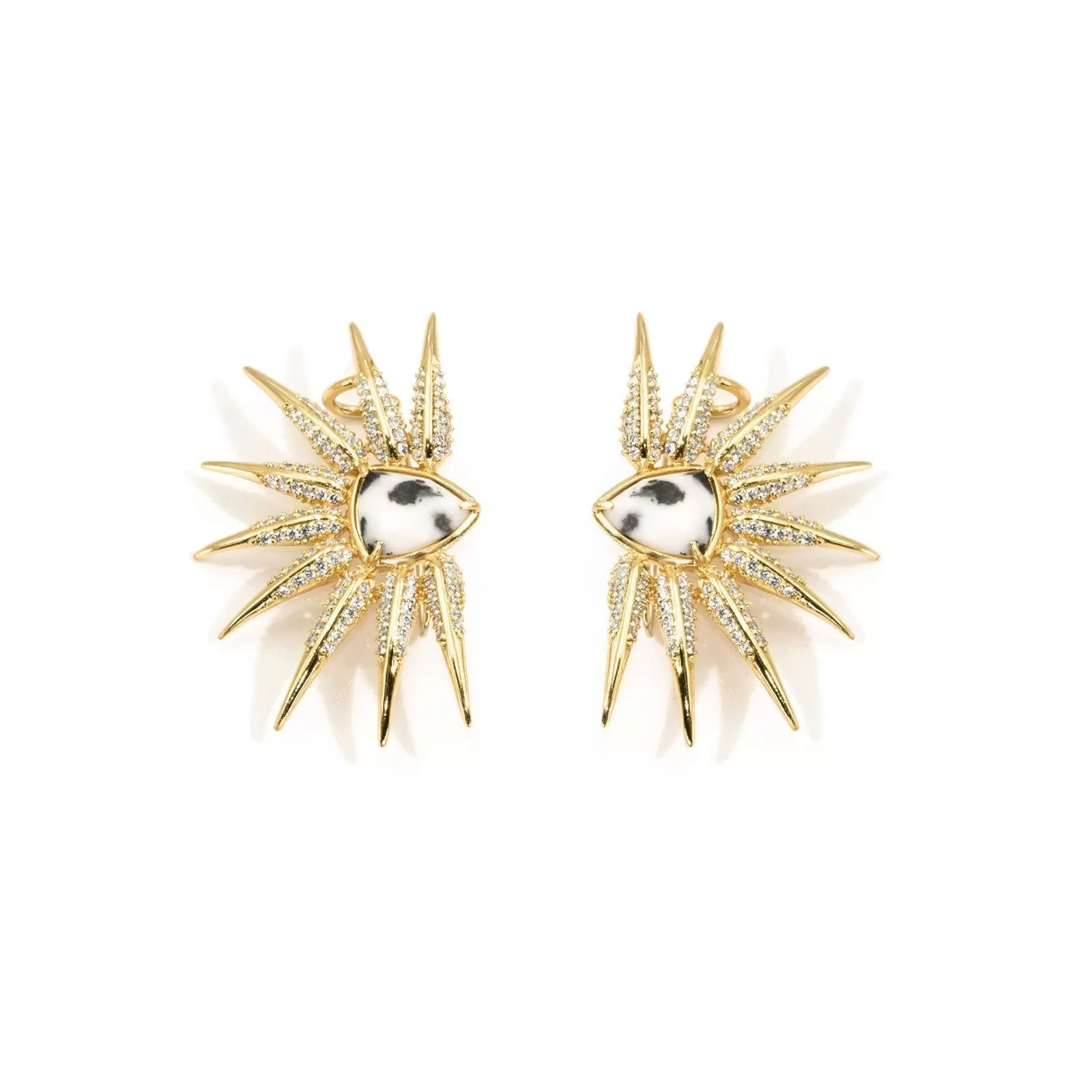 Phoenix- Gold Statement Wing Earrings