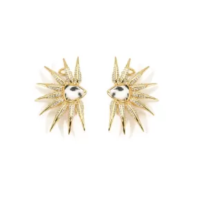 Phoenix- Gold Statement Wing Earrings