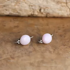 Pink Opal Piper Earrings - Sterling Silver Drop Earrings - Boho Pink Earrings - Silversmith