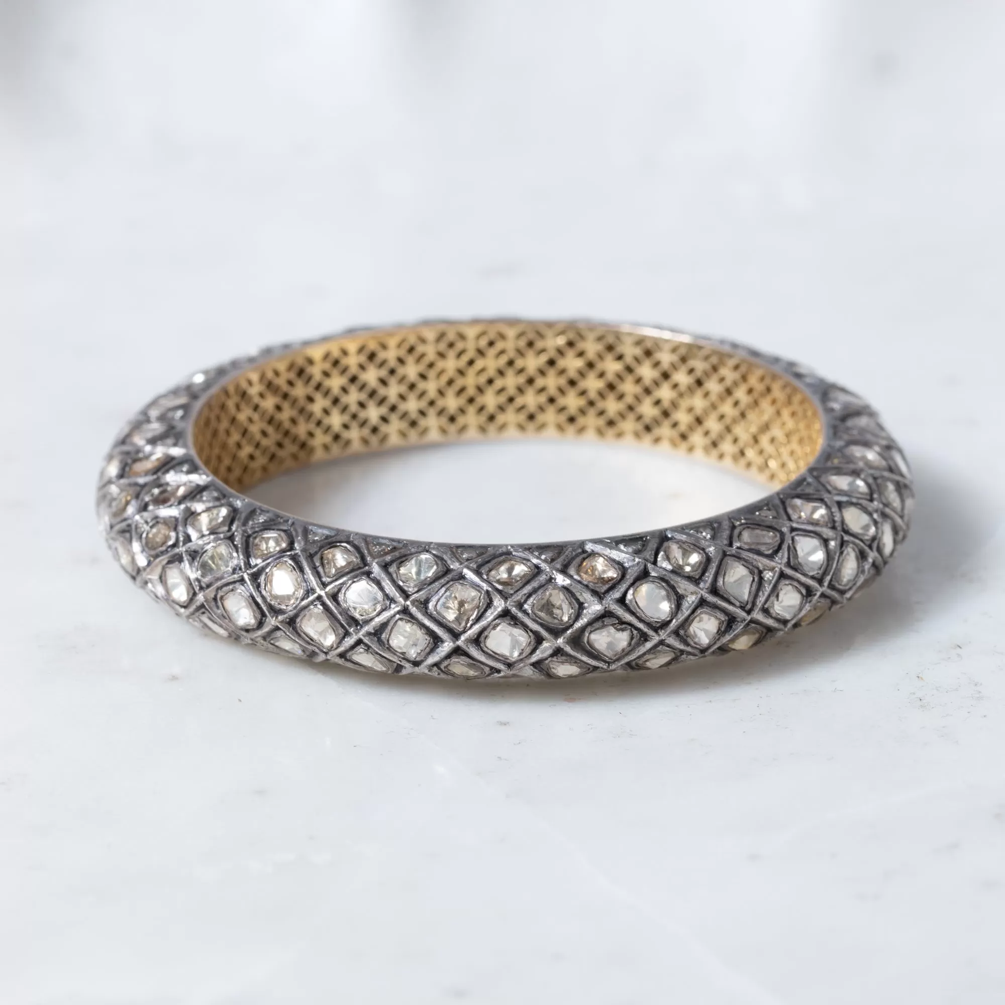 Polki Diamond Statement Bangle