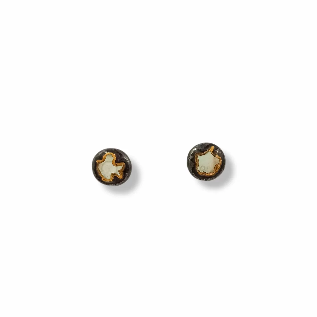 Porcelain handmade stud earrings