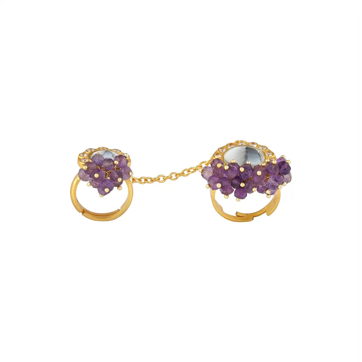 Rani Statement Ring - Amethyst