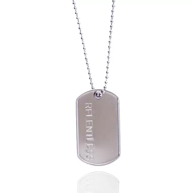 Relentless Dog Tag Necklace (Stainless Steel)