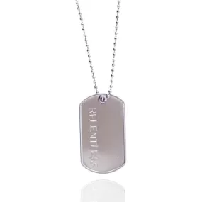 Relentless Dog Tag Necklace (Stainless Steel)