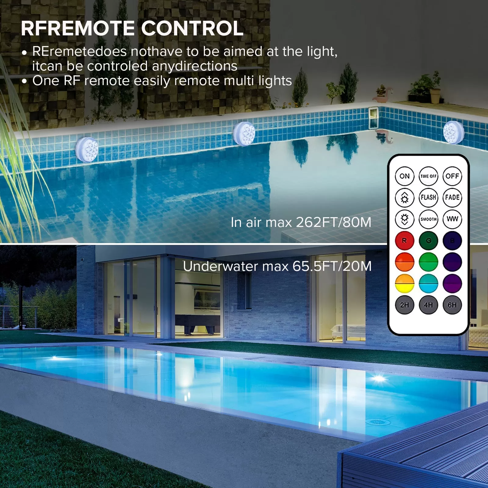 RGB LED Submersible Pool Light (US ONLY)