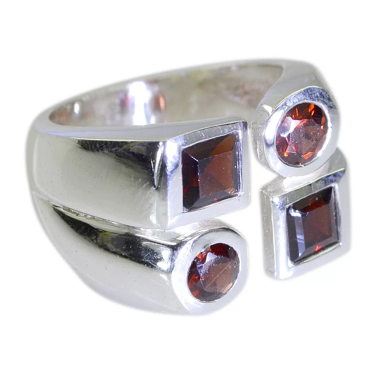 Riyo Dollish Gemstones Garnet 925 Sterling Silver Rings Dog Jewelry