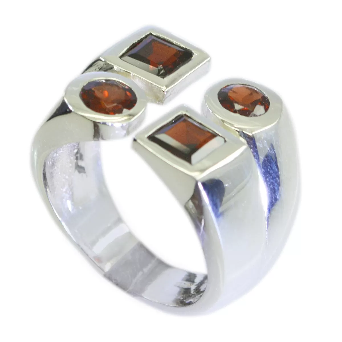 Riyo Dollish Gemstones Garnet 925 Sterling Silver Rings Dog Jewelry