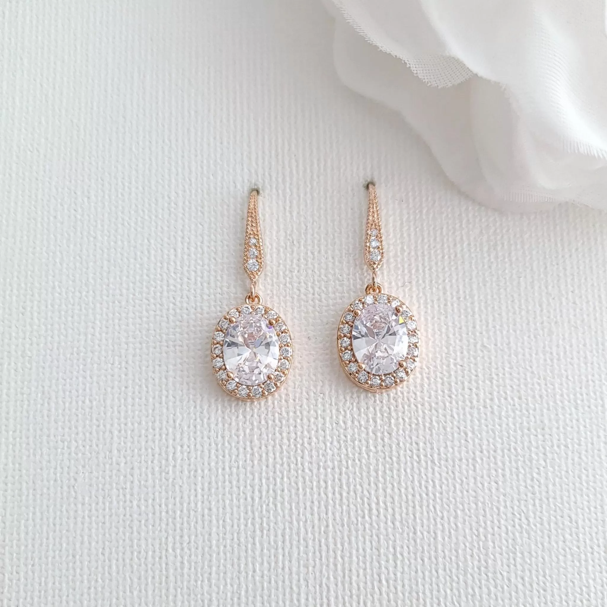 Rose Gold Bridesmaid Jewelry Set-Emily