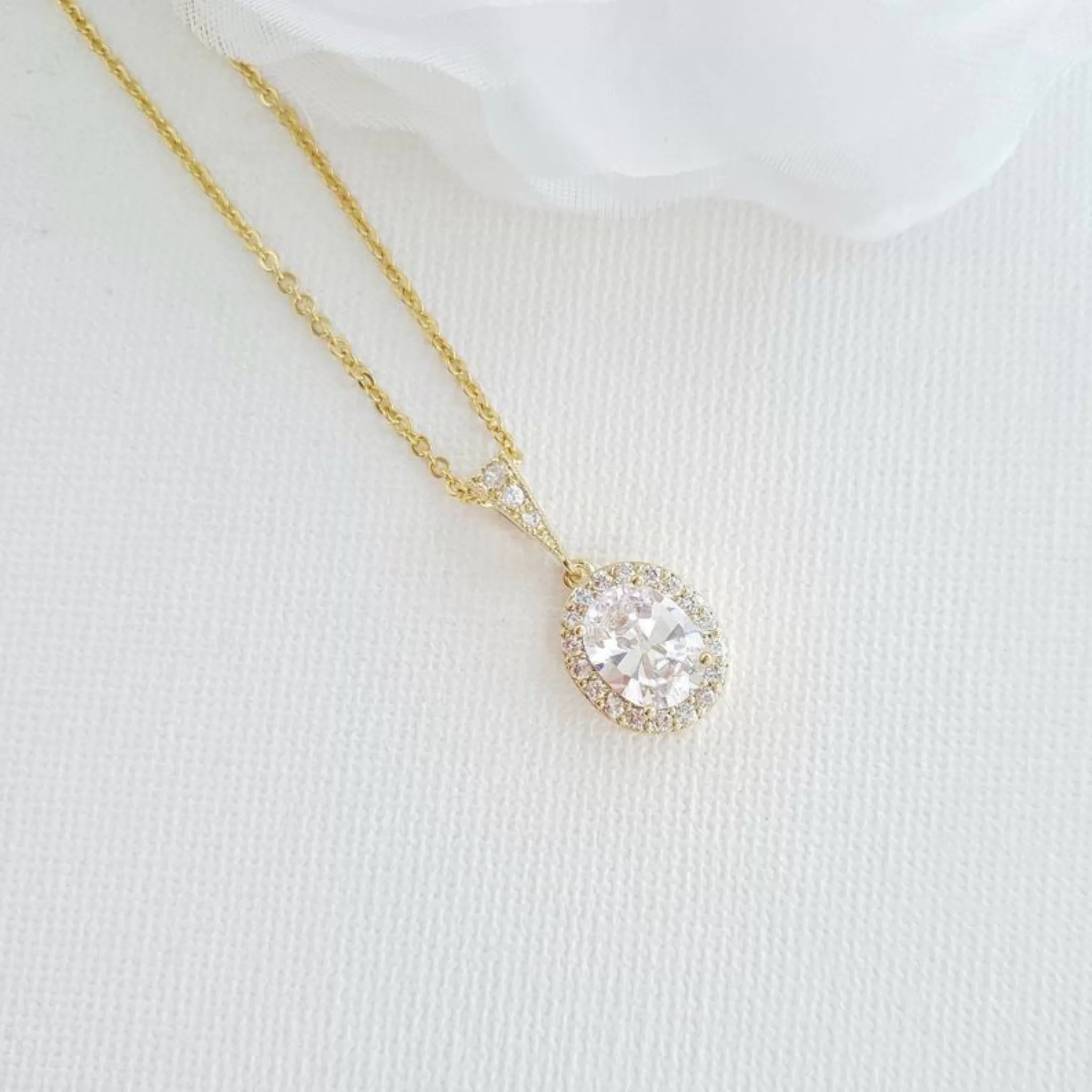 Rose Gold Bridesmaid Jewelry Set-Emily