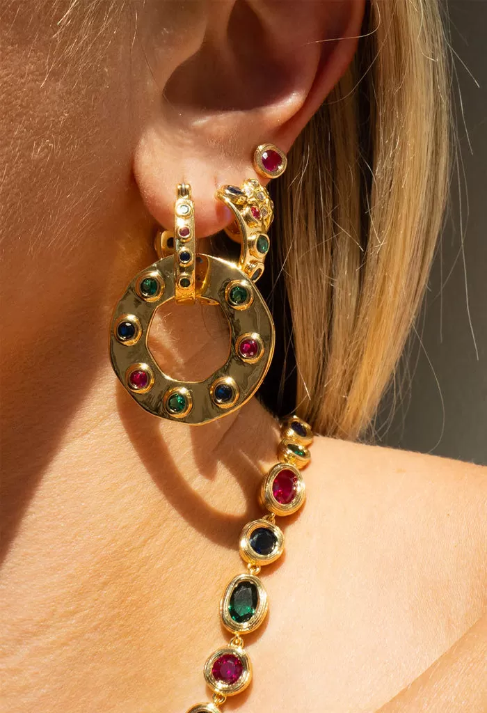 Royale Stone Statement Earrings