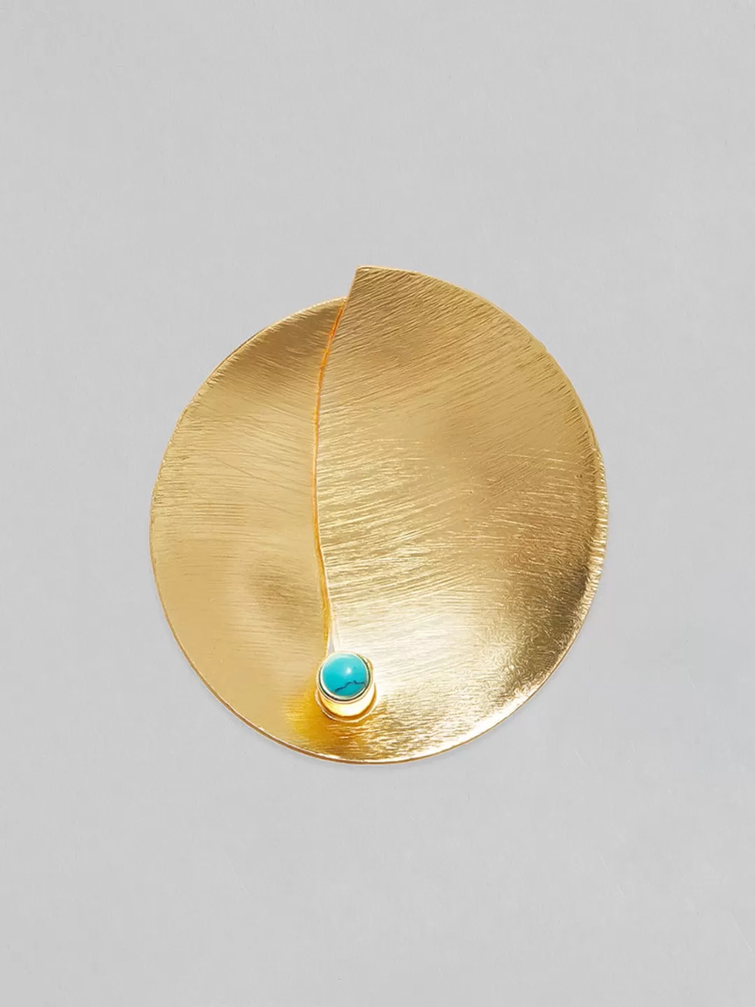 Rubans Voguish 24k Gold Plated  Blue Studs Earrings