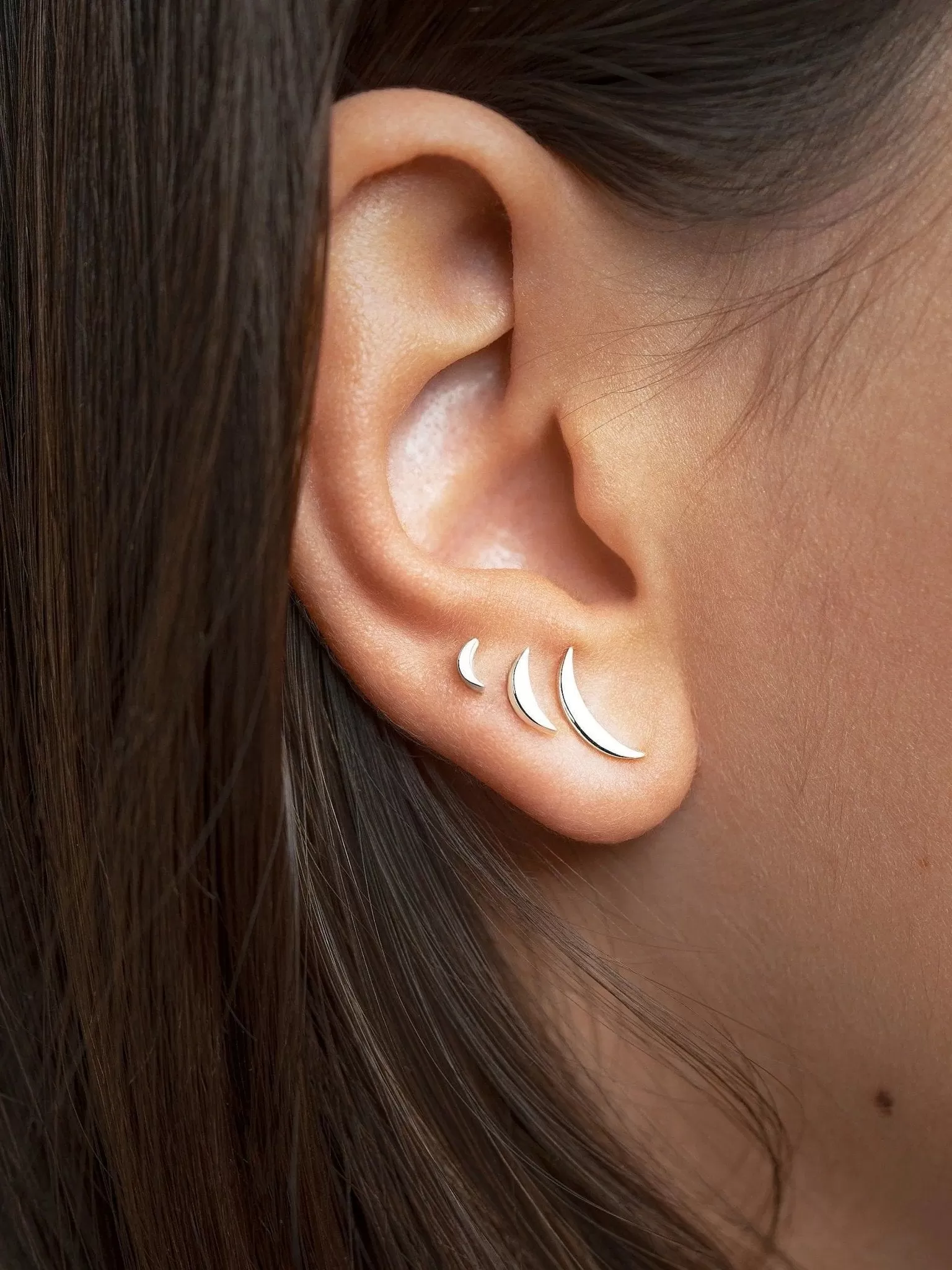 Selene Moon Earrings Set