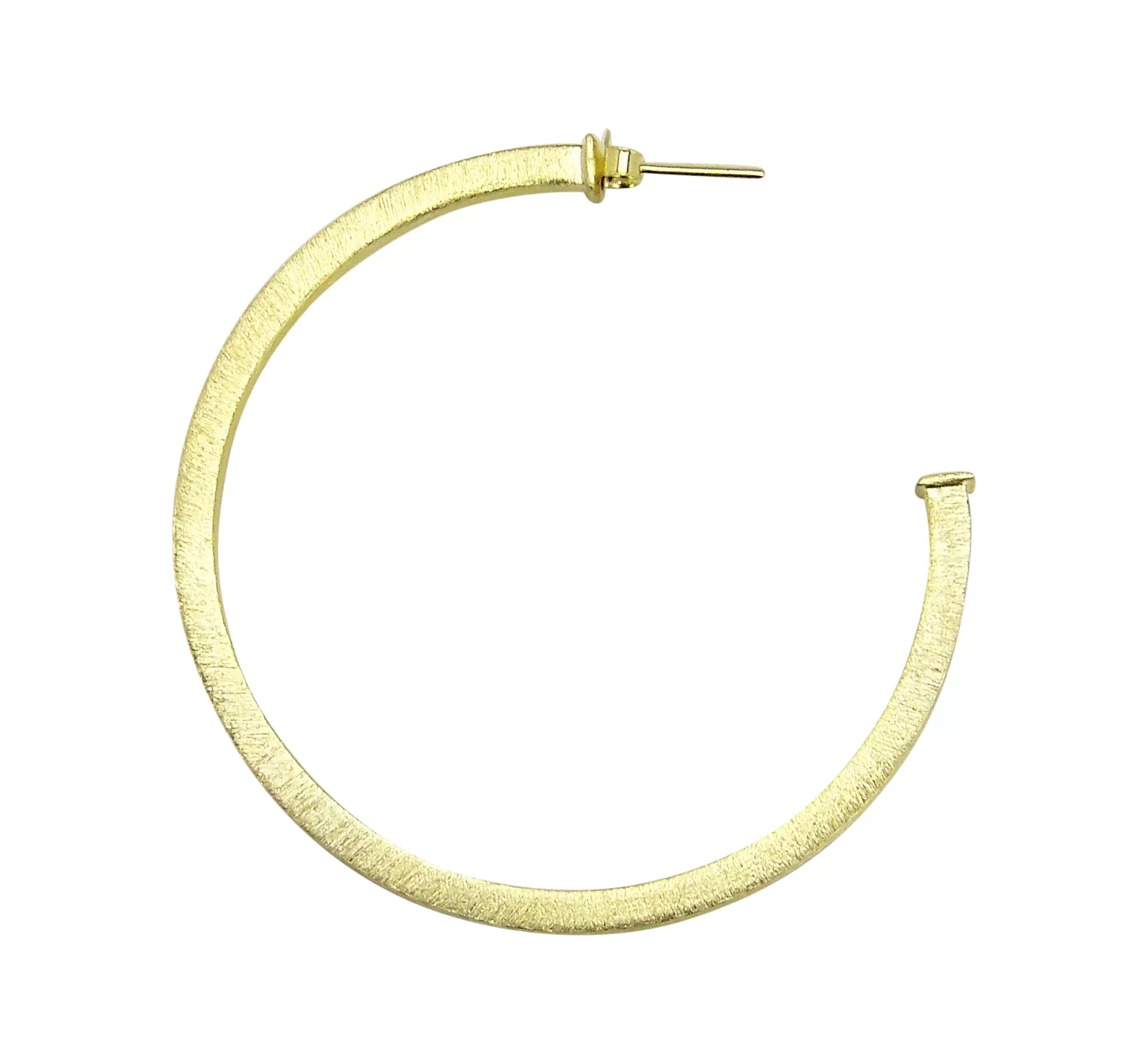 Sheila Fajl Silvia Square Tube Hoop Earrings in Gold Plated