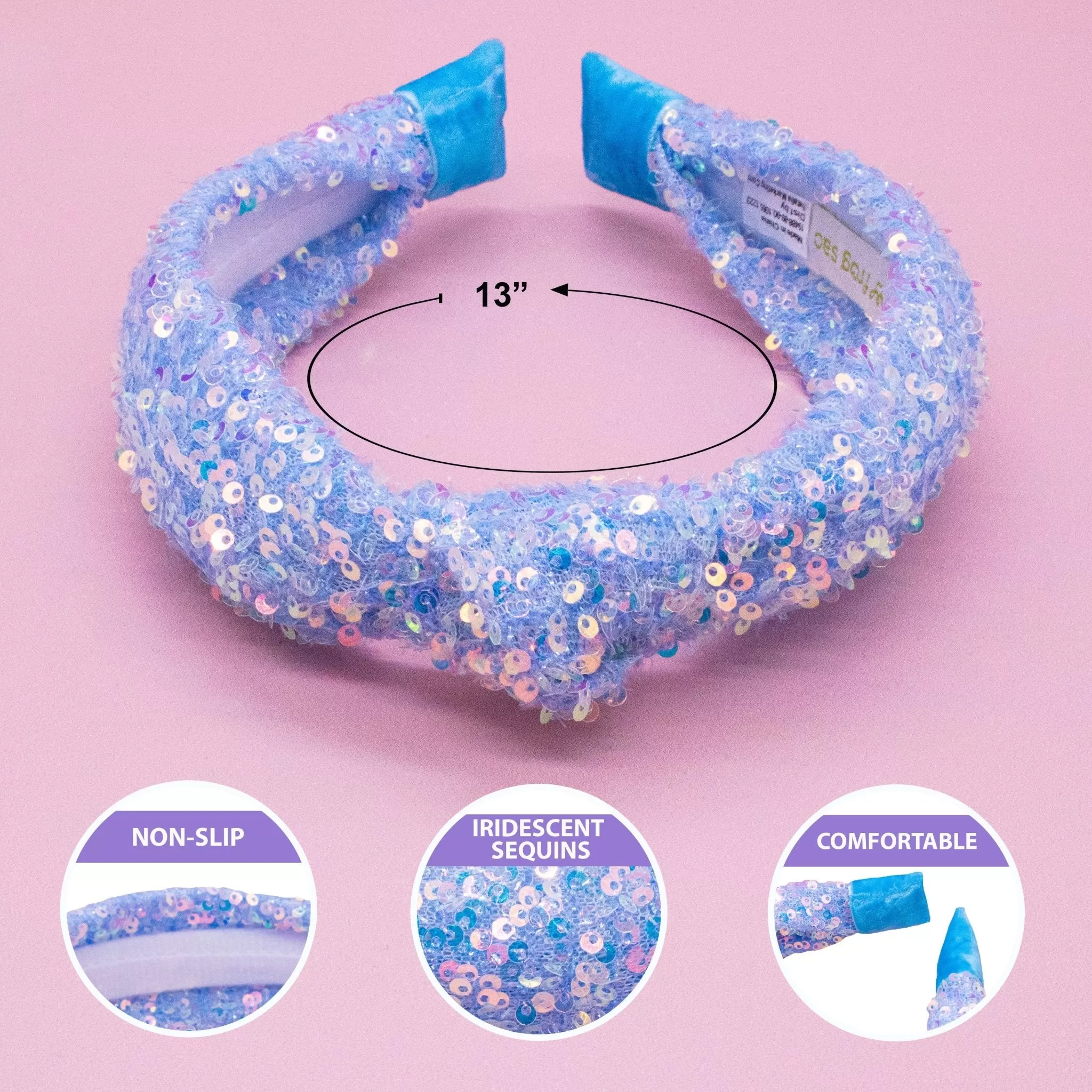 Sparkly Sequin Knot Headband