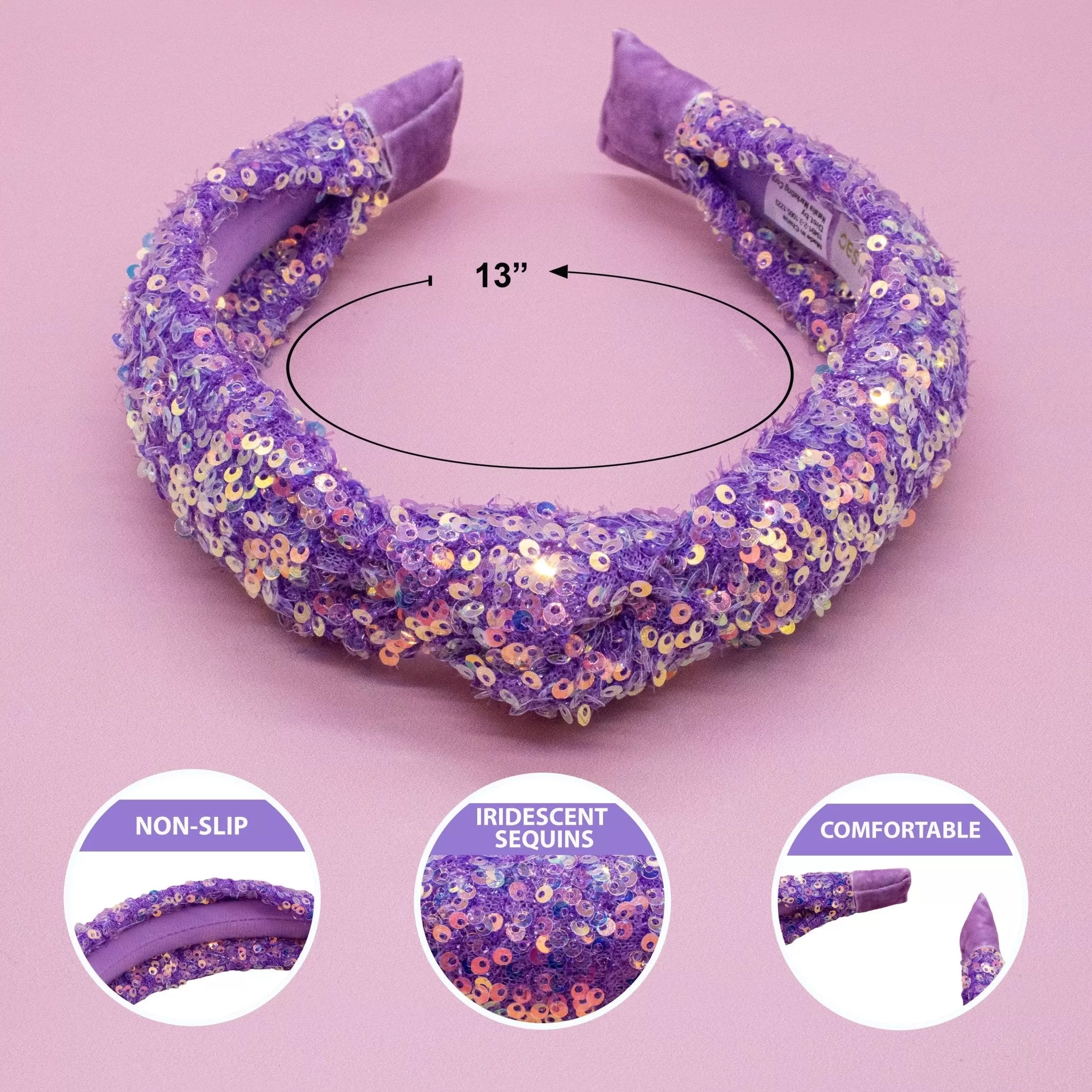 Sparkly Sequin Knot Headband