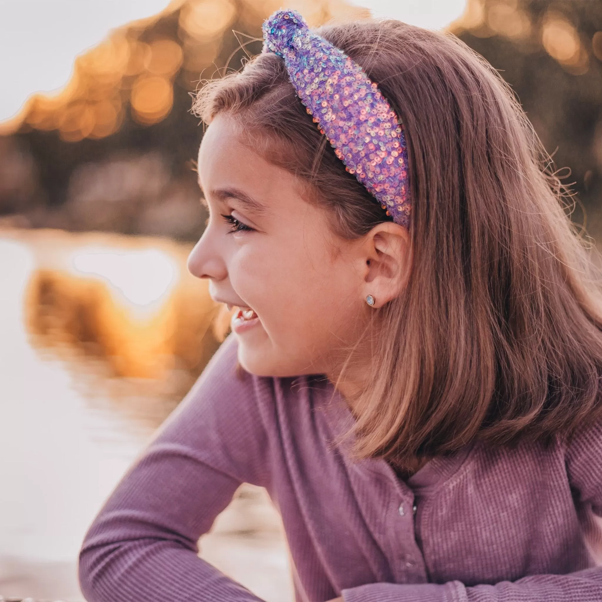 Sparkly Sequin Knot Headband