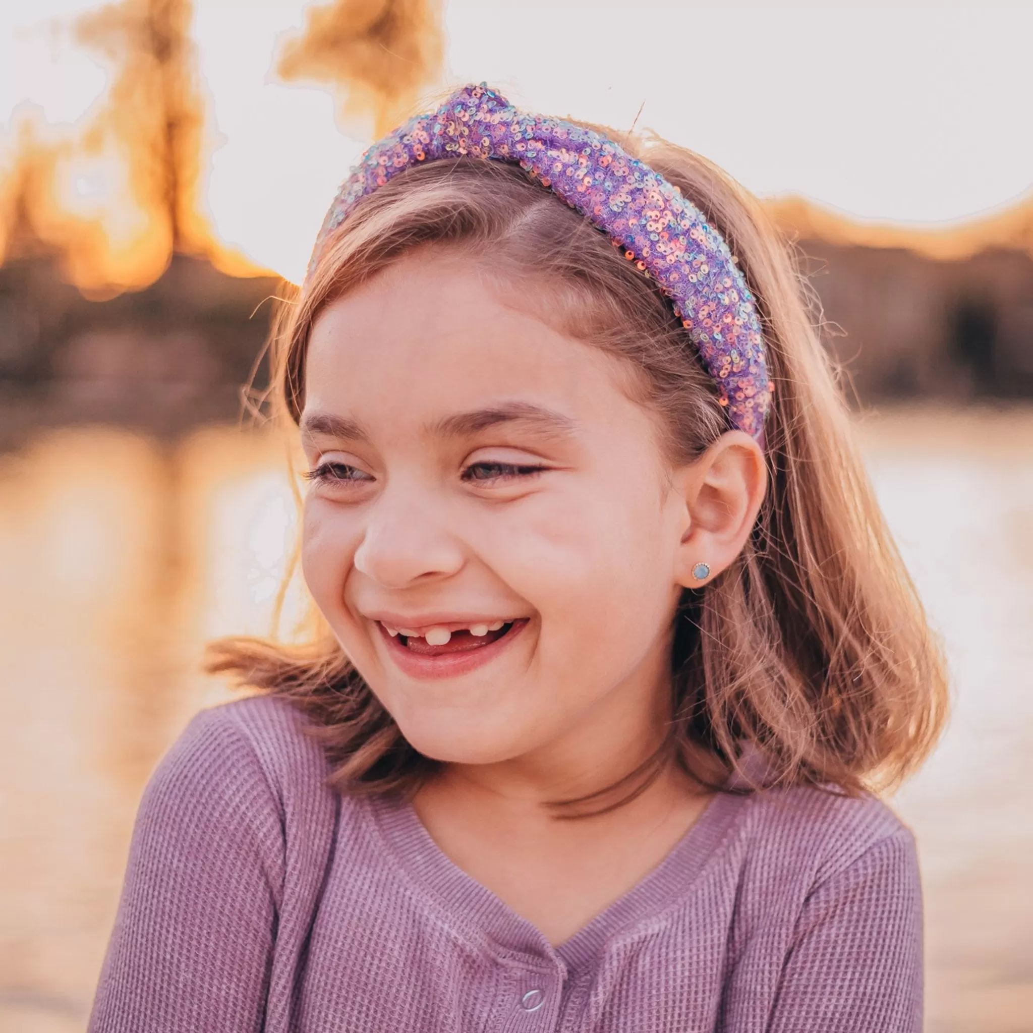 Sparkly Sequin Knot Headband