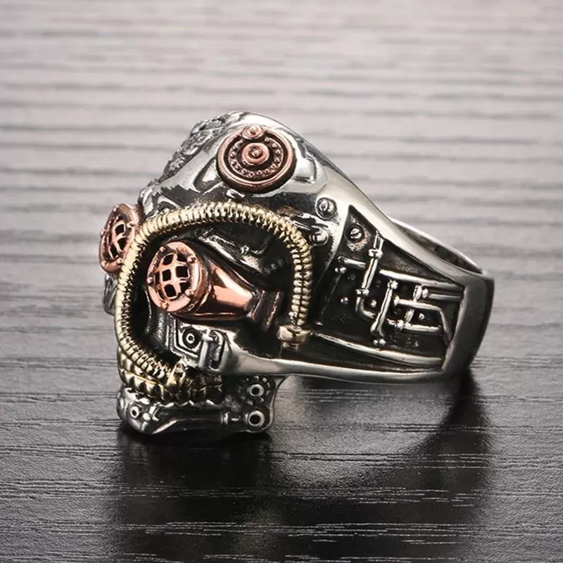 Steampunk Skull Ring