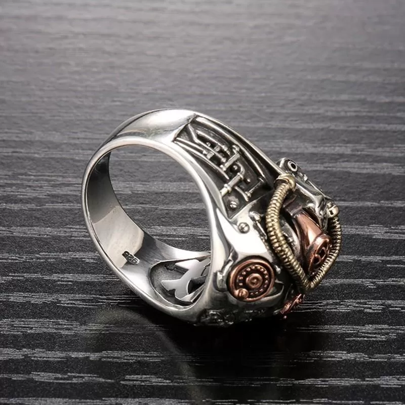 Steampunk Skull Ring