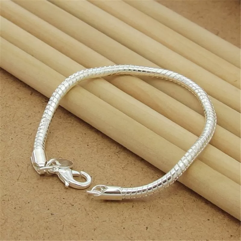 Sterling Silver Charm Jewelry Bracelet