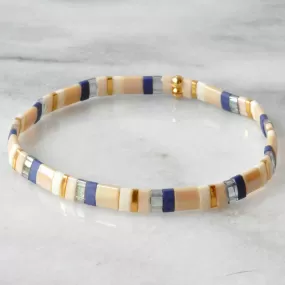 Stretch Tile Bracelet - NAVY MIX