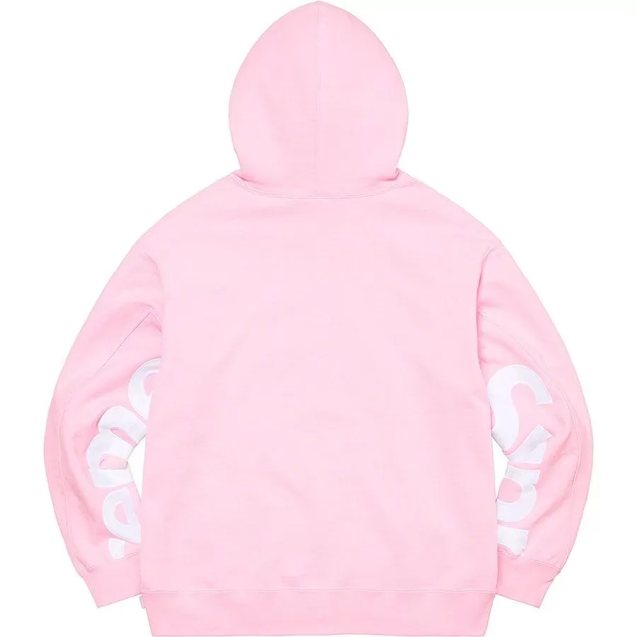 Supreme Cropped Panels Hooded Sweatshirt (Pink)