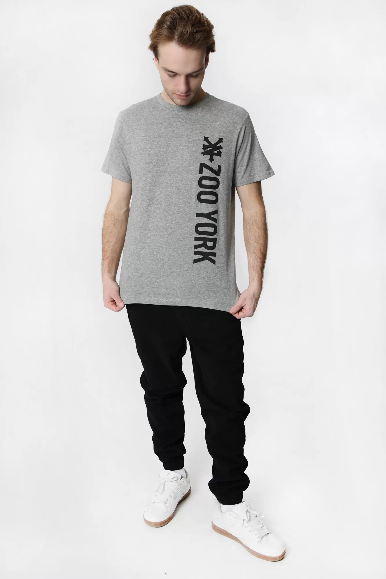 T-Shirt Imprimé Logo Vertical Zoo York Homme