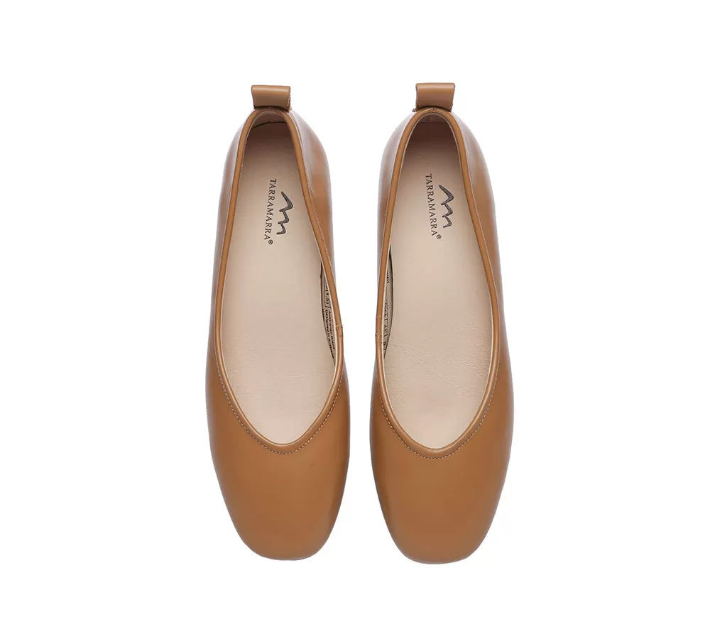 TARRAMARRA Women Ballet Leather Round Toe Flats