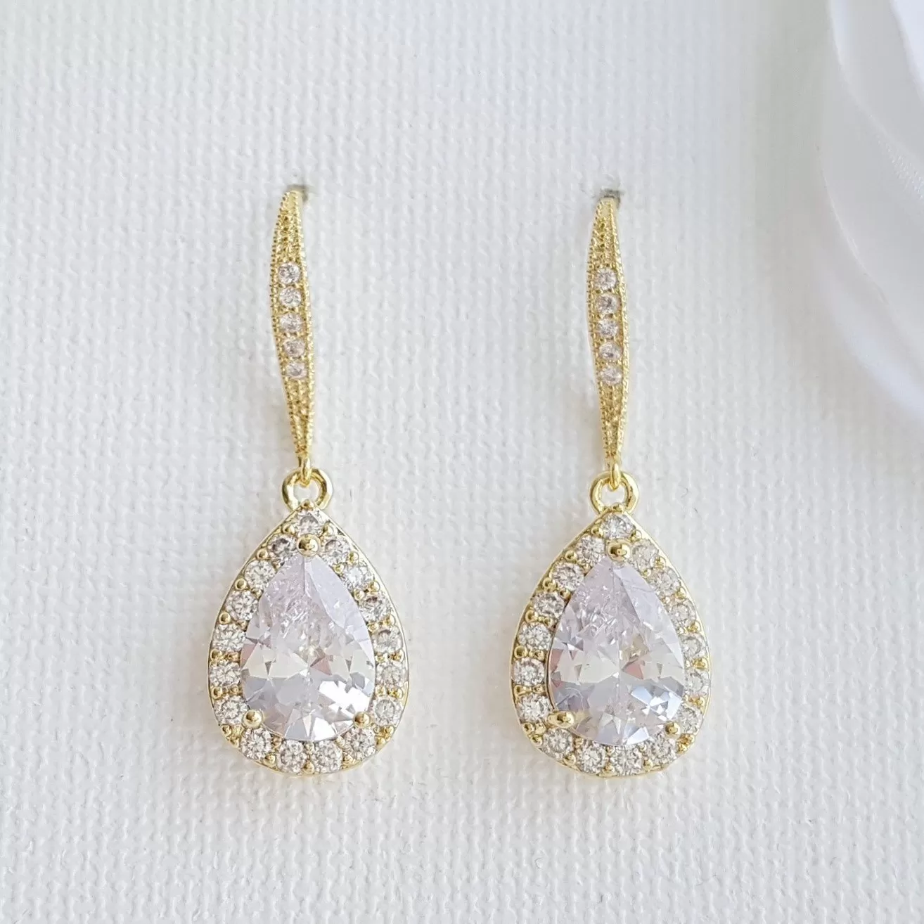 Teardrop Dangle Earrings-Emma