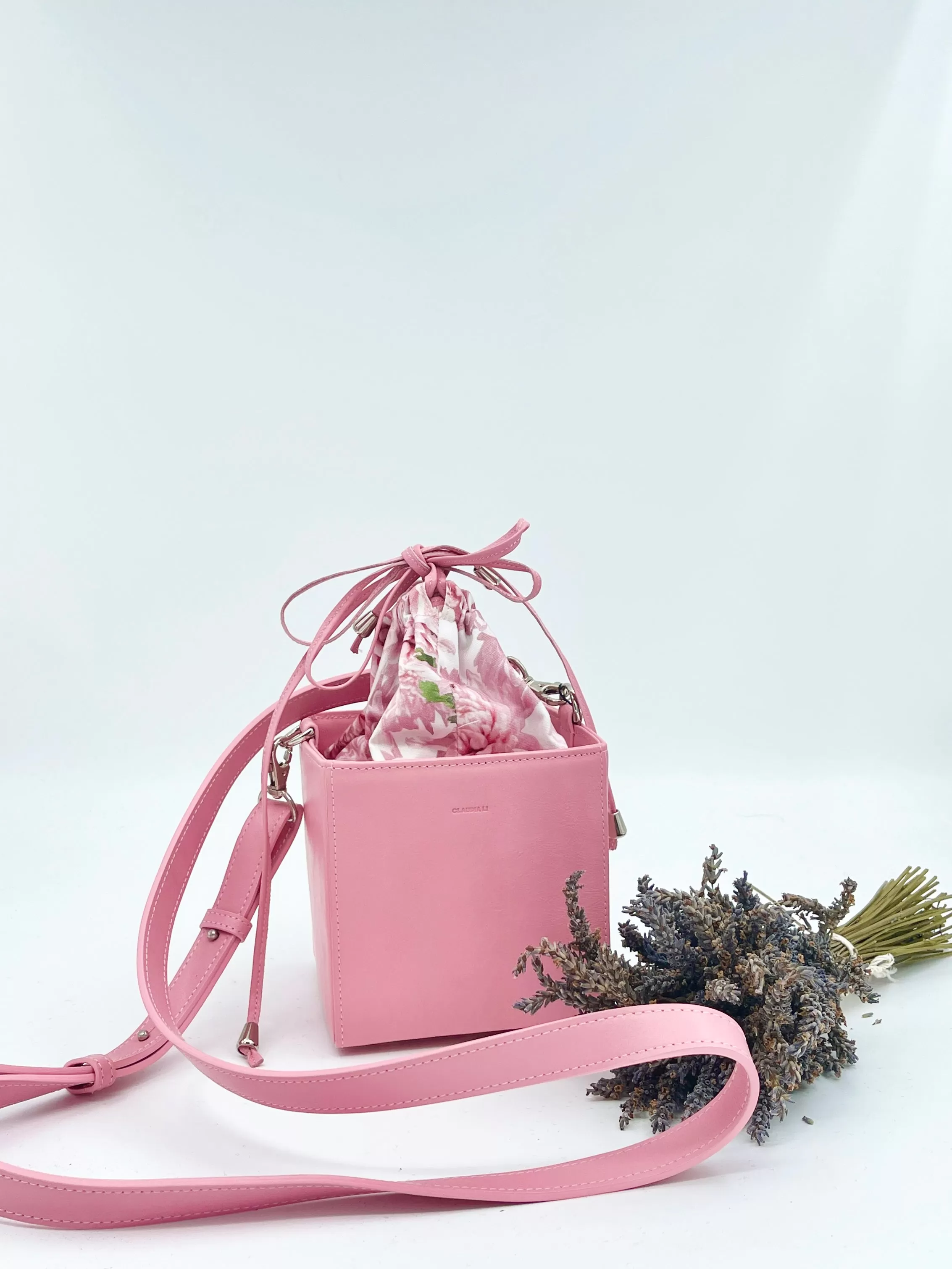 The Mini Box Bag in Pink Chrysanthemum