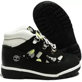 Timberland Boys Girls Ringtone Boots Black White Kids Leather