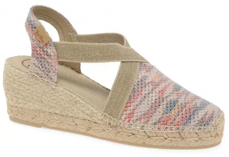 Toni Pons Triton Womens Wedge Heeled Espadrille