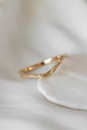 Twig wedding band / matching band for Patricia