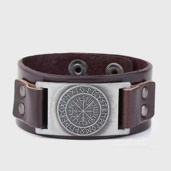 Vegvisir Leather Bracelet